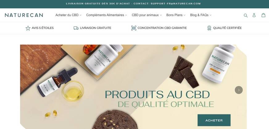 naturecan meilleur site de CBD